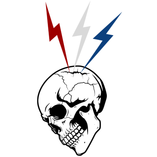 Cranial Cataclysm Studios logo skull with lightning professional audio mixing mastering restoration